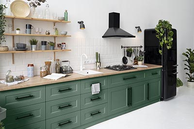 Beautiful Green Cabinets | Customer Cabinets Melbourne FL